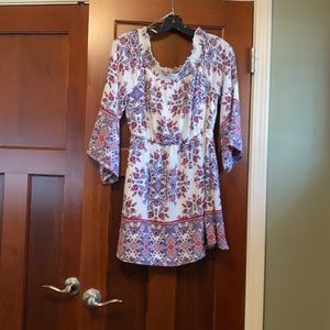 Floral off the shoulder dress